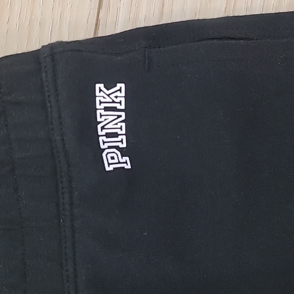 Pink Victoria Secret Black Joggers Size M - Picture 2 of 5